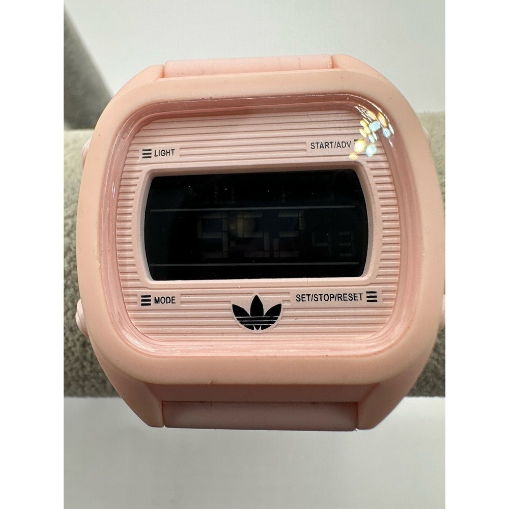 Adidas Pink ADH2731 661302 Digital Watch New Battery Rare 40MM 8" X